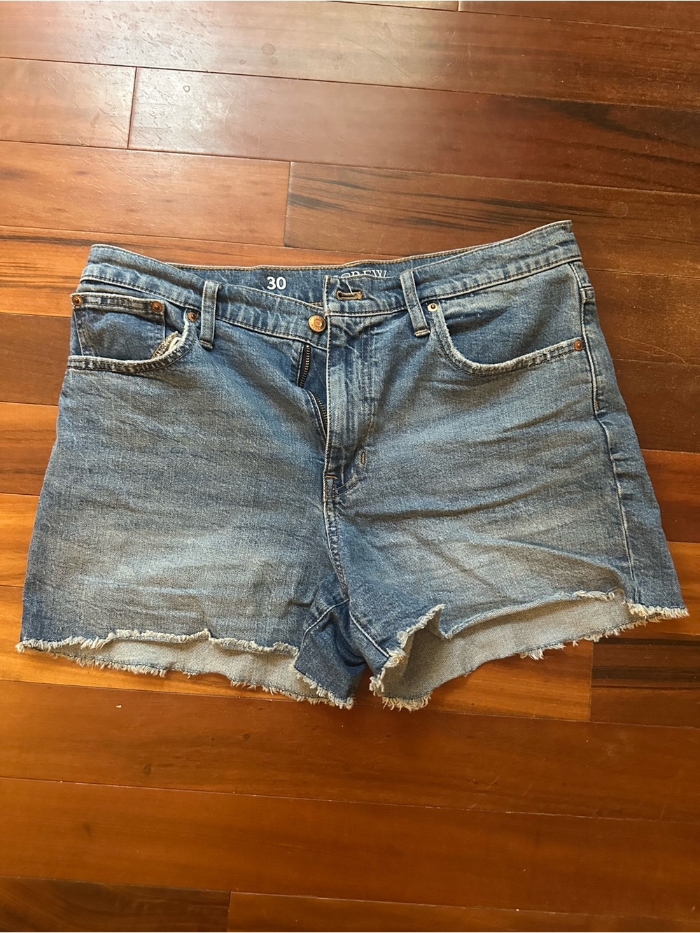 J. Crew Light Wash Denim Cutoff Shorts
